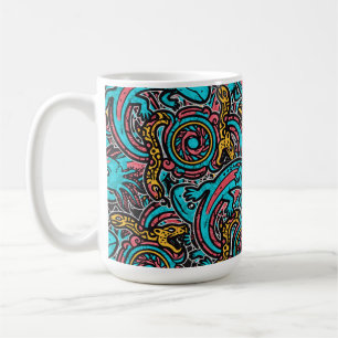 Mug Motif tribal aztèque Xolotl Axolotl mythologie boh
