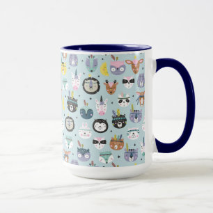 Mug Motif tribal mignon de visage