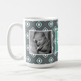 Mug Motif tribal Retro Ikat LOVE avec photos