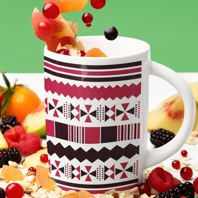 Mug Motif tribal rouge et noir (Mugs)