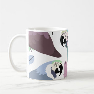 Mug Motif tropical de perroquets modernes