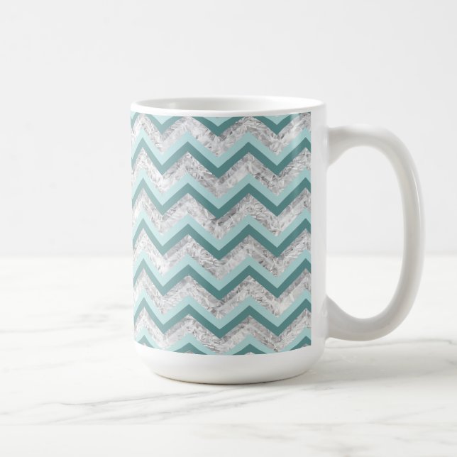 Mug Motif turquoise et Crystal Zigzag (Droite)