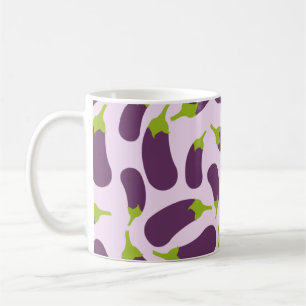 Mug Motif végétal d'aubergine violet végétal Conceptio