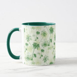 Mug Motif vert de palmier