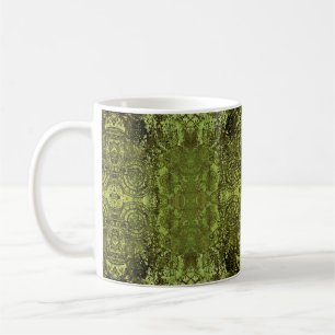 Mug motif vintage Art nouveau coloré ornemental en