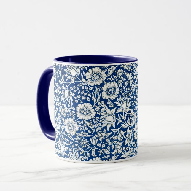 Mug Motif vintage Blue Mallow (Devant gauche)