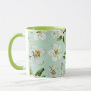 Mug Motif vintage de fleurs de printemps