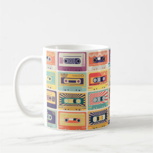 Mug Motif Vintage Retro Cassette Tapes