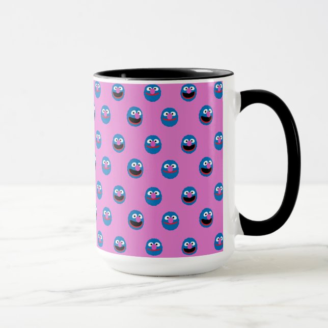Mug Motif visage Grover rose (Droite)
