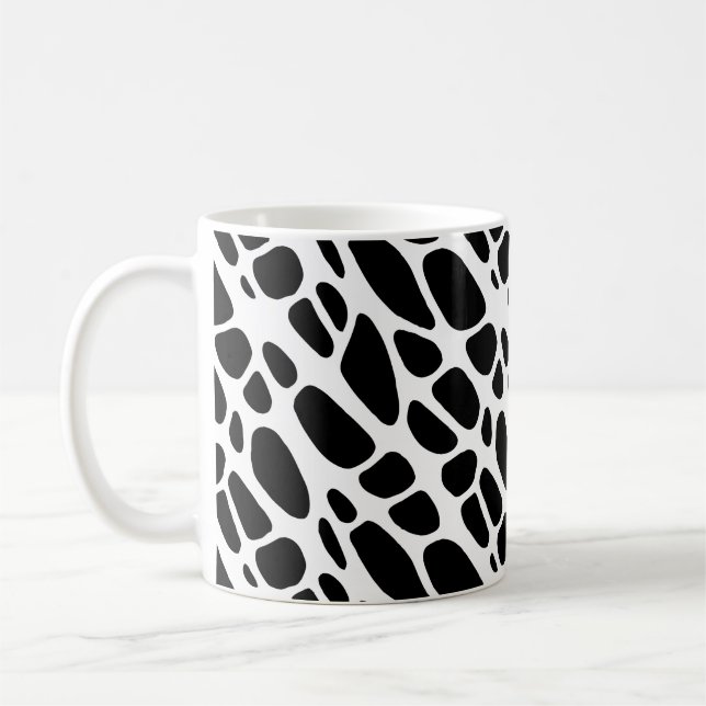 Mug Motif Web gothique noir et blanc (Gauche)