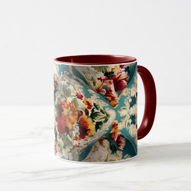 Mug Motif Whimsical Floral Italien (Devant droit)