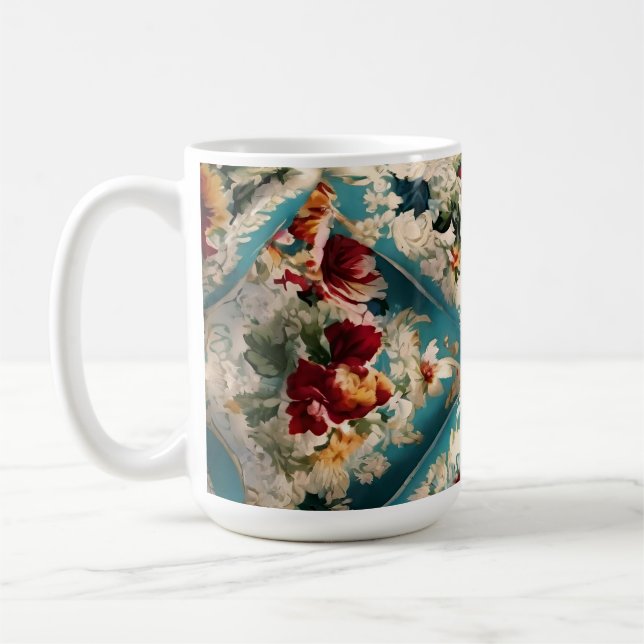 Mug Motif Whimsical Floral Italien (Gauche)