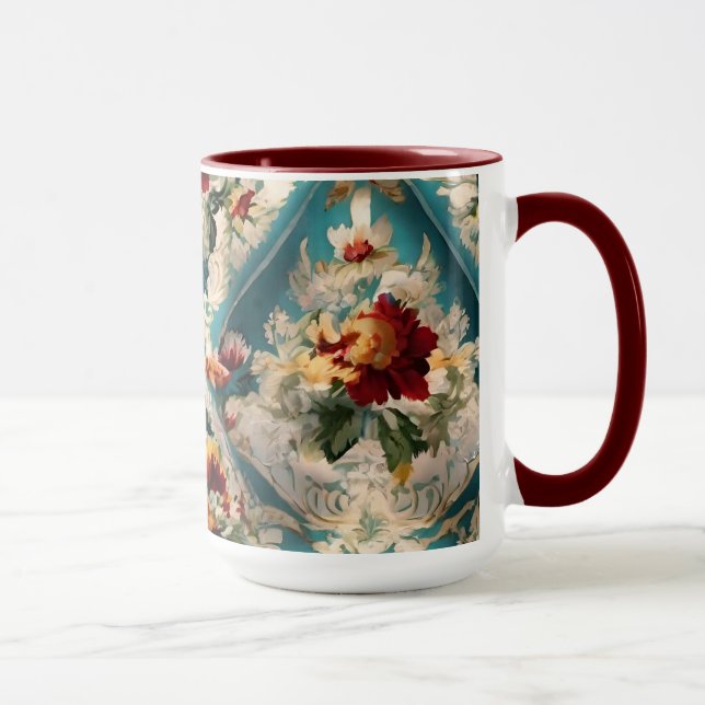 Mug Motif Whimsical Floral Italien (Droite)