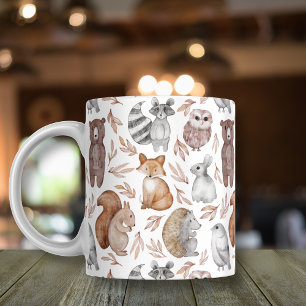Mug Motif Whimsical Woodland Animaux