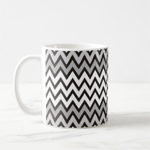 Mug Motif ZIGZAG - noir blanc gris + votre idée