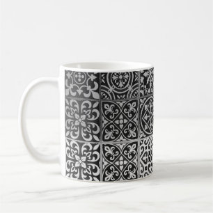 Mug Motifs damentaux noirs et blancs
