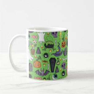 Mug Motifs mignons dessinés à la main sans couture ave