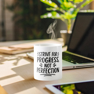 Mug Motivation de citation en noir blanc