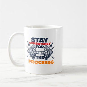 Mug Motivation de gym pour exercice cohérent Typograph