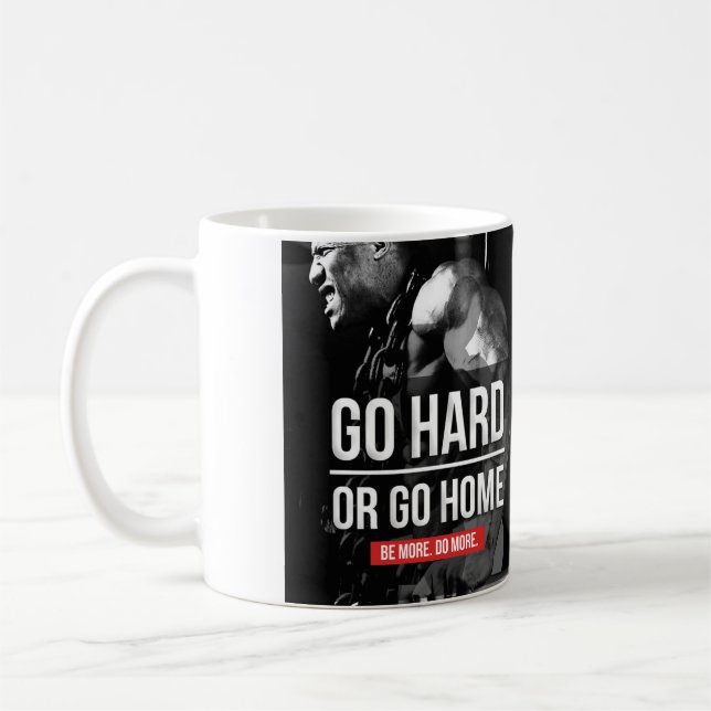 Mug Motivation de la musculation - Dégagez ou Rentrez  (Gauche)