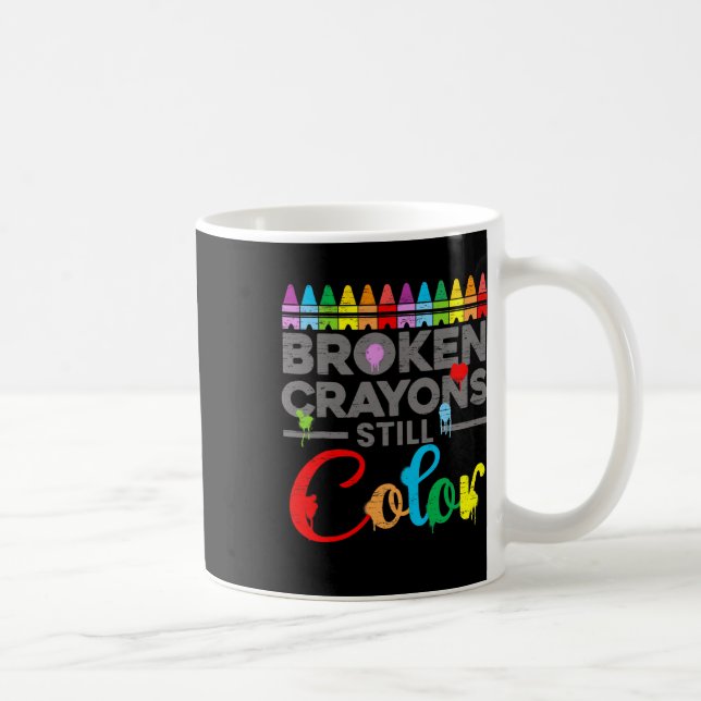 Mug Motivation De La Santé Dire Crayons Cassés Toujour (Droite)