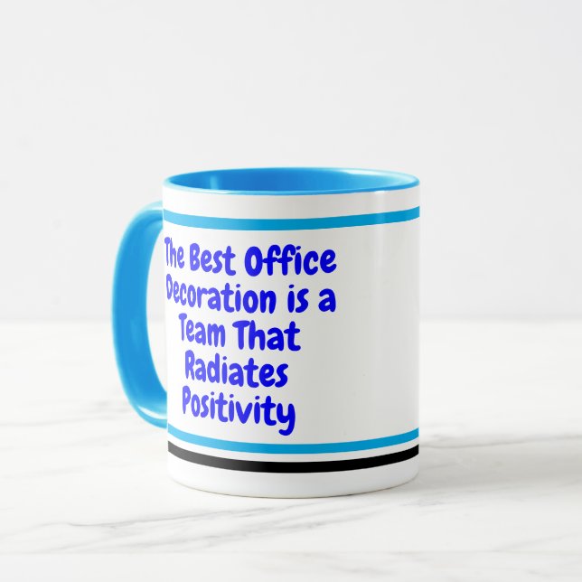 Mug Motivation de l'équipe de travail positive (cadeau (Devant gauche)