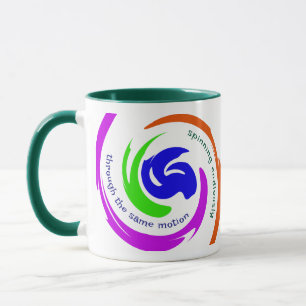 Mug Motivation personnalisée Art Abstrait dynamique