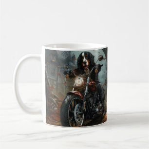 Mug Moto bernois d'équitation Halloween effrayant