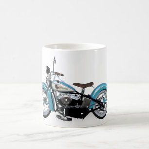 Mug Moto bleu Vintage