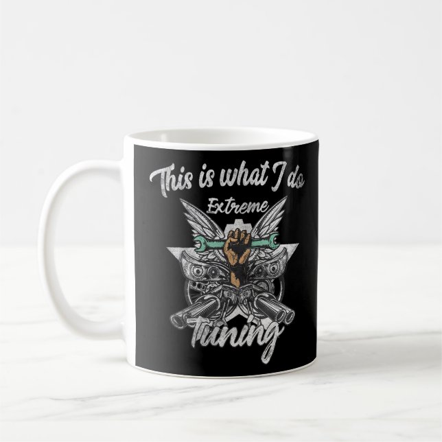 Mug Moto de voiture Vélo Tuning de moto, Tun extrême (Gauche)