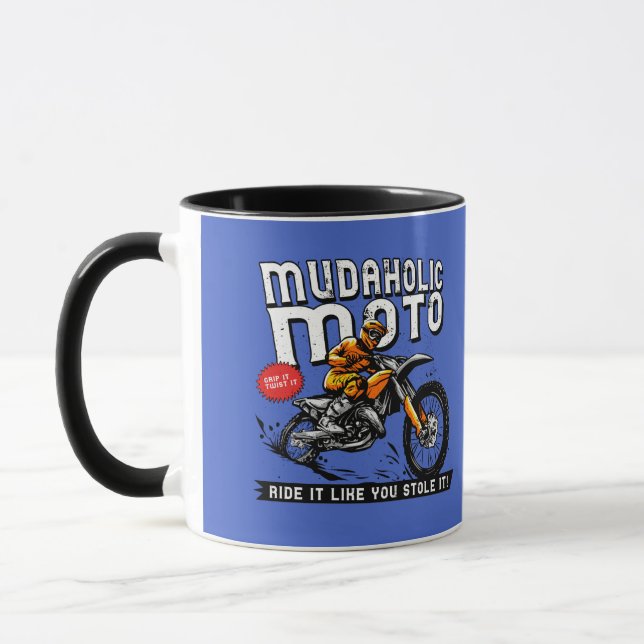 Mug Moto Moto Dirt Motocross Motocross  (Gauche)