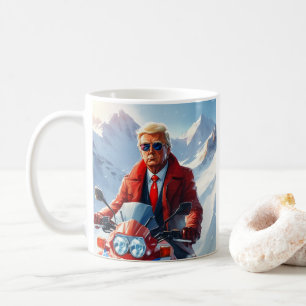Mug Moto Trump Riding en hiver Noël MAGA