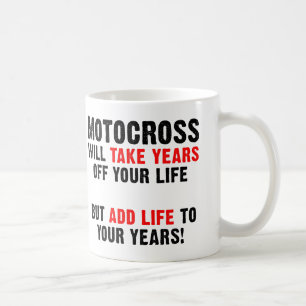Mug Motocross La vie à vos années Moto tout-terrain Mu