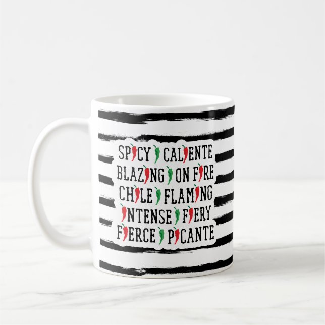Mug Mots épicés Chili Conception de poivre (Gauche)
