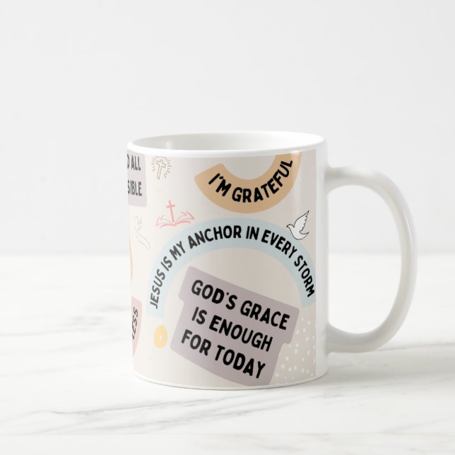 Mug Mots Fidèles : Inspiration chrétienne pour le quot (Droite)