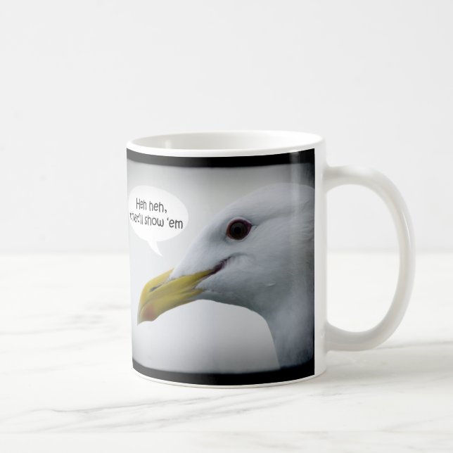 Mug Mouette amicale humoristique ? PAS ! (Droite)