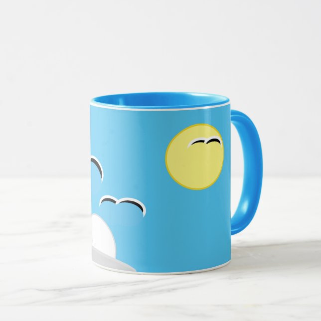 Mug - Mouettes au-dessus des nuages (Devant droit)