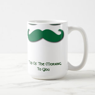 Mug Moustache verte