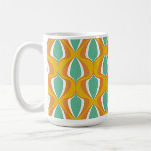 Mug Moutarde Ogee Rétro Orange Sarcelle