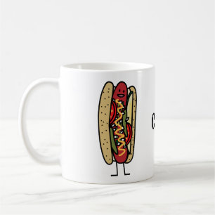 Mug Moutarde rouge chaude de petit pain de pavot de
