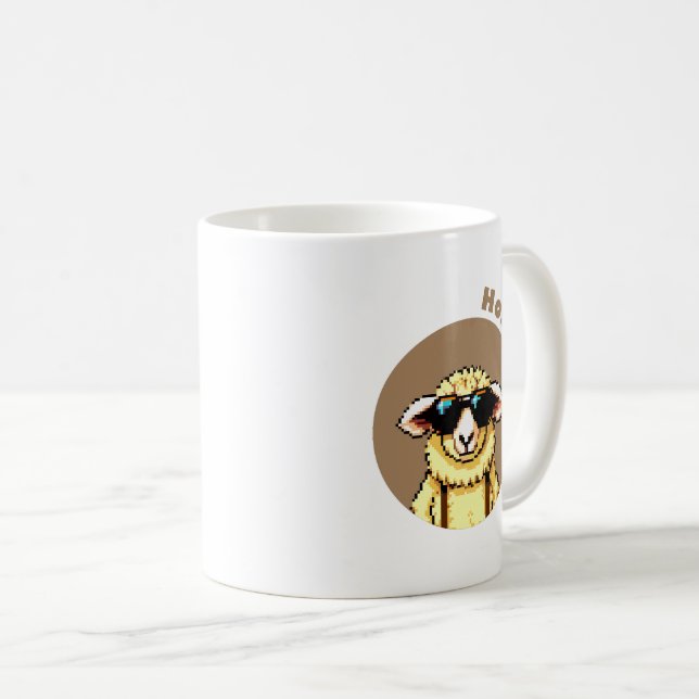 Mug Mouton à bois creux (Devant droit)