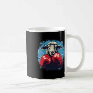 Mug Mouton Boxeur Avec Gants De Boxe Kickboxing Drôle