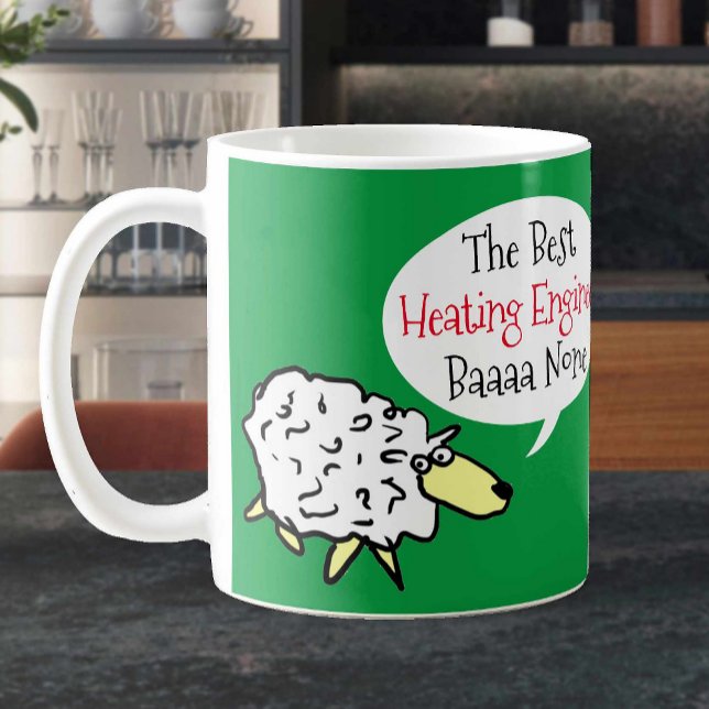 Mug Mouton Conception Meilleur Ingénieur Chauffage Caf (Créateur téléchargé)