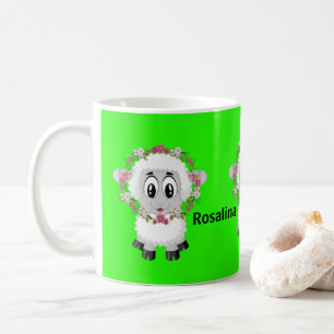 Mug Mouton floral vert mouton