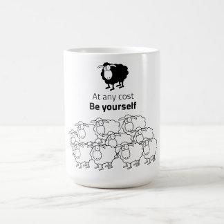Mug mouton noir et blanc