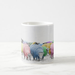 Mug Moutons colorés d'arc-en-ciel