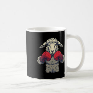 Mug Moutons de boxe avec gants de boxe Kickboxing Drôl