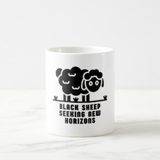 Mug Moutons noirs à la recherche de nouveaux horizons
