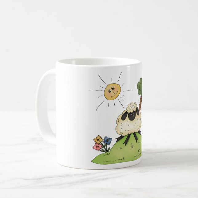Mug Moutons Sur Une Boue De Colline (Devant gauche)