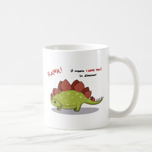 Mug Moyens de Rawr je t'aime dans le Stegosaurus de